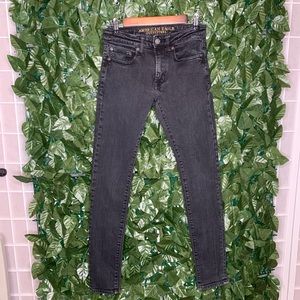 Black American Eagle Skinny Jeans (Men’s)